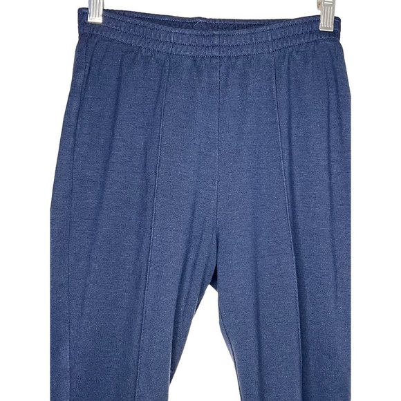 C.D. PETITES Women's Pants Stretch Blue size 4P (no tag size) straight leg Pull - Picture 2 of 9